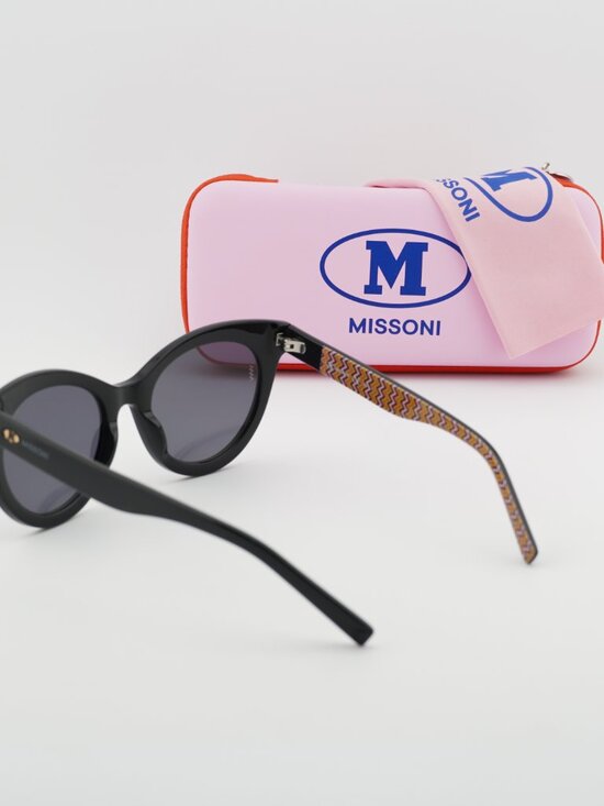 M Missoni MMI 0090/S 0807 IR Cat Eye Sunglasses - Black/Grey